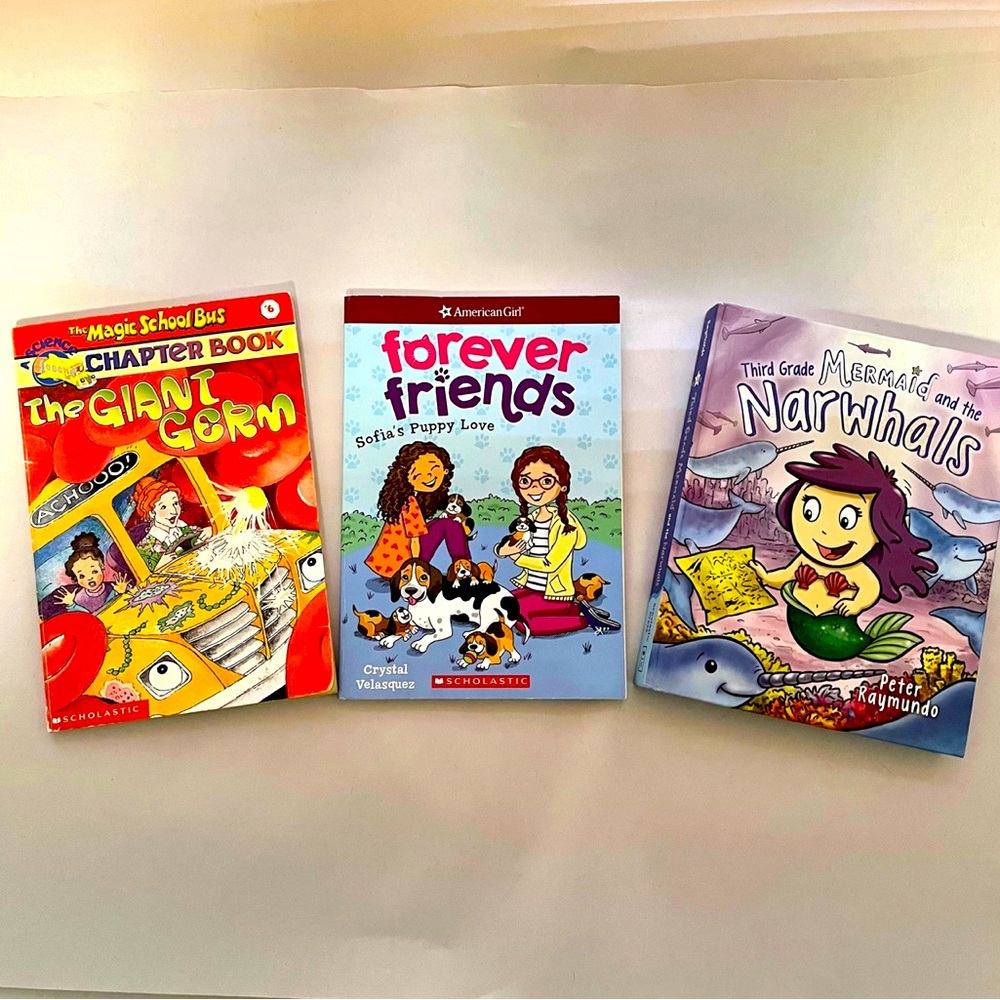 Scholastic Magic School Bus, American Girl and Mermaid Chapter Books
